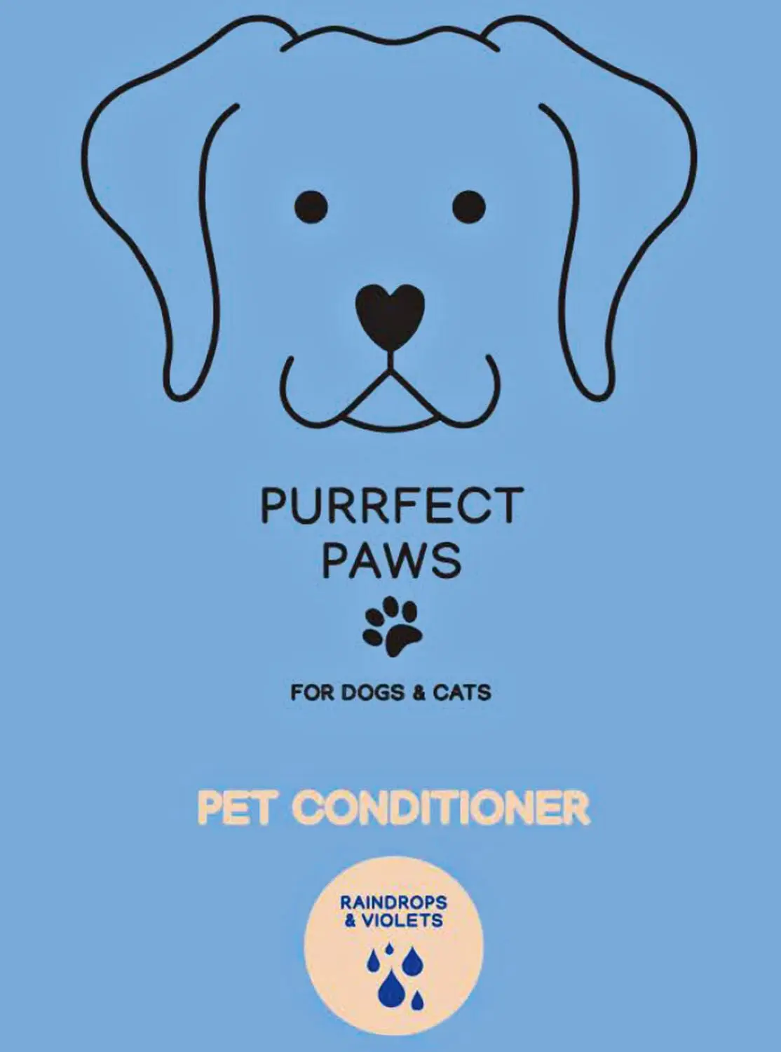 Raindrops & Violet Pet Conditioner - Image 3