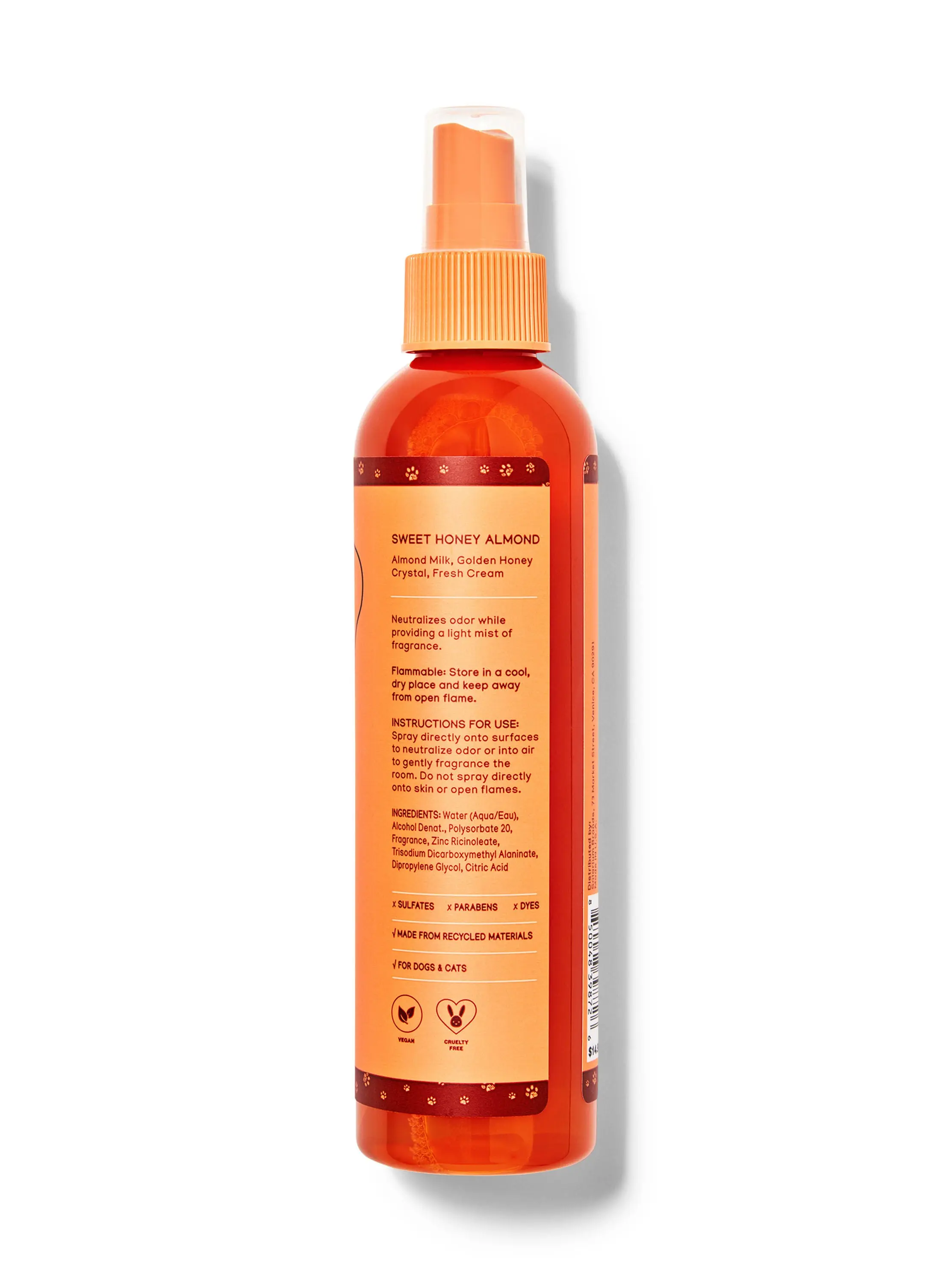 Sweet Honey Almond Deodorizing Air & Fabric Spray - Image 2