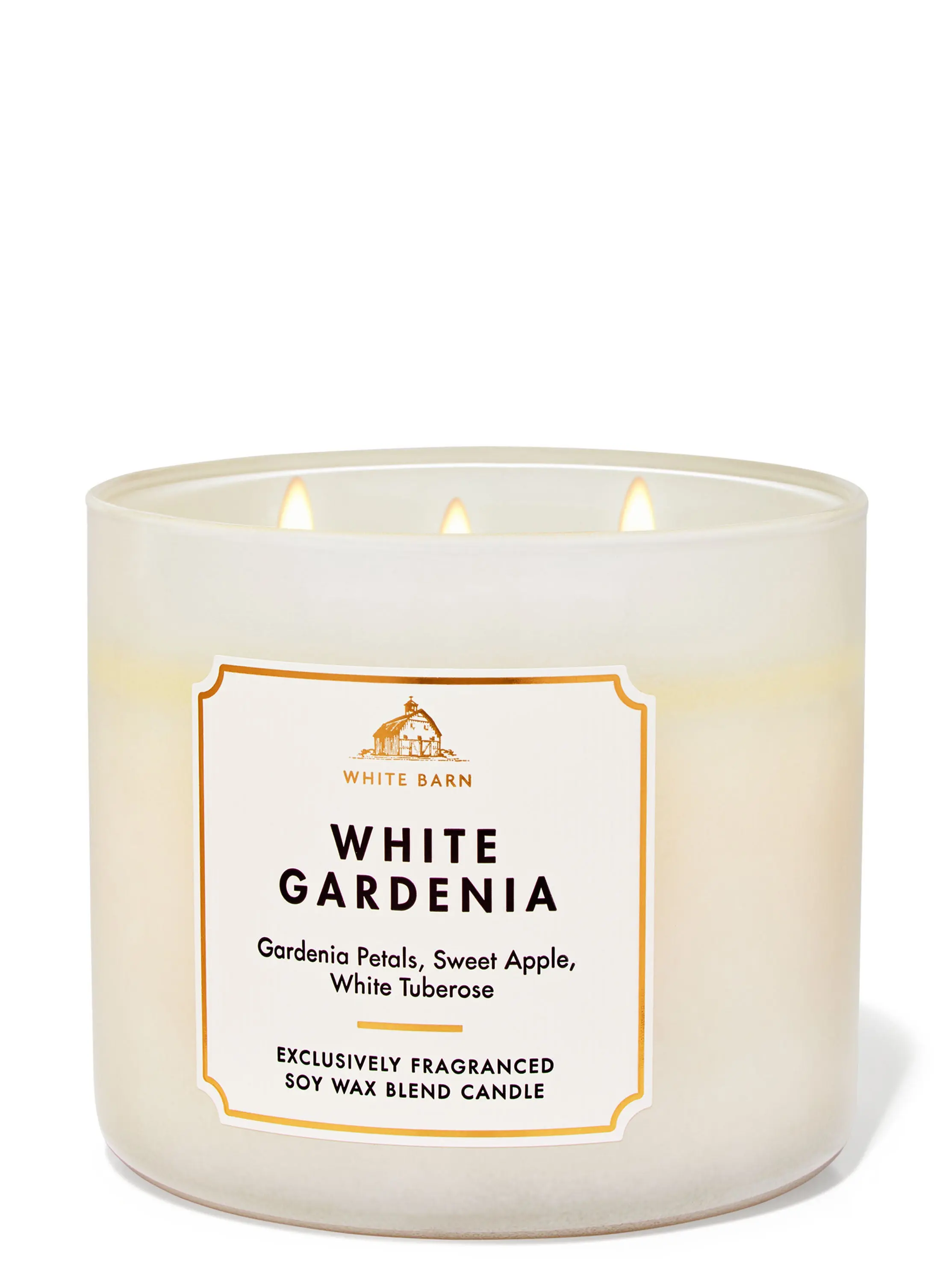 White Gardenia 3-Wick Candle - Image 2